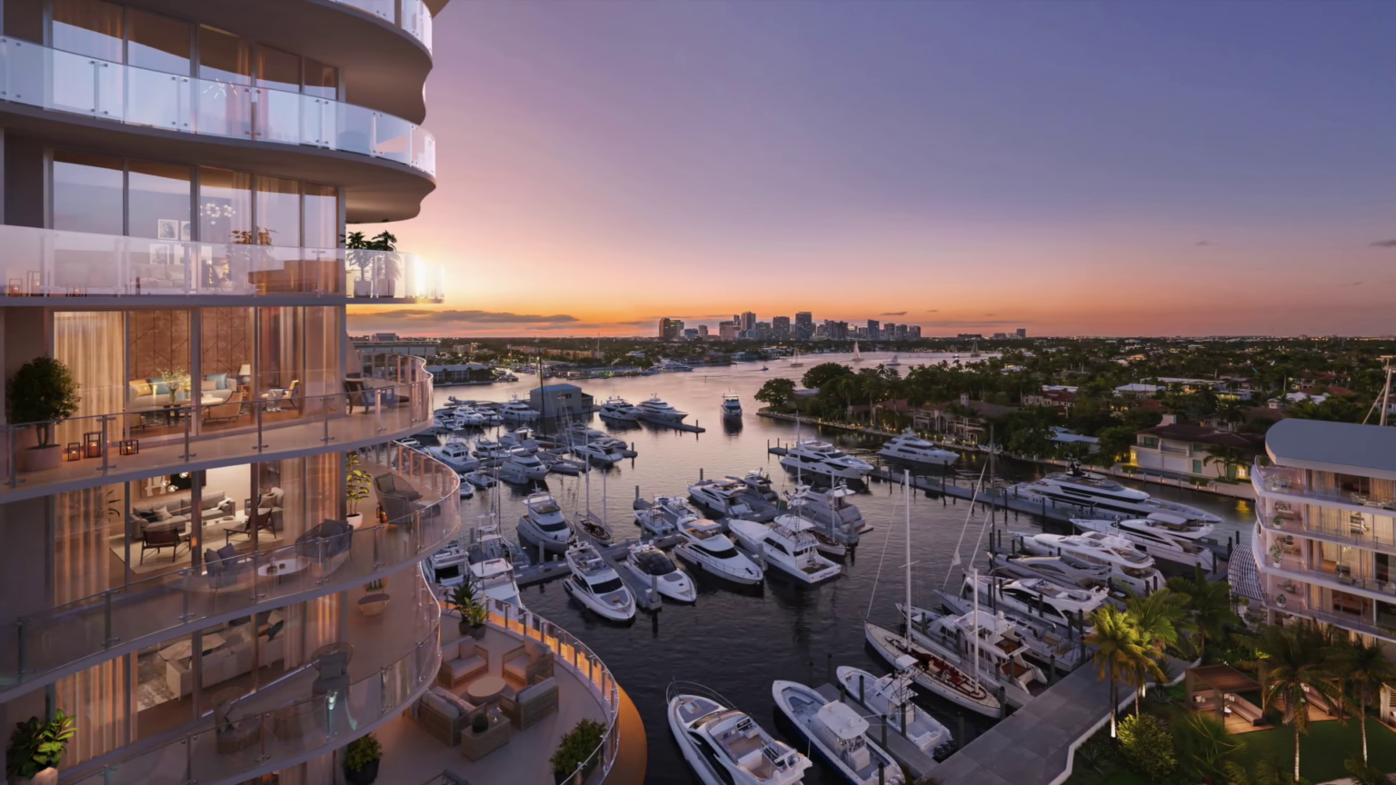 View of New Luxury Waterfront Condos in Fort Lauderdale ...